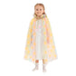 Hsctek Light Up Princess Cape, Yellow Princess Dress Up Tulle Cape, Coloful Princess Outfit Costume Accessories Kids Toddlers Girls