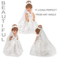 Mlcnles 18 Inch Doll Clothes Doll Wedding Dress Accessories Outfits For 18 Inch Doll Clothes - White Bride Dolls Gown Set With Long Lace Veil And Necklace For Girl Birthday Xmas Gift
