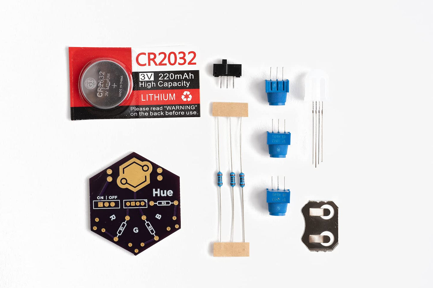 Learn to Solder Kits Hue, Bulk Educator Pack | DIY Soldering Kit for Beginners | Electronics Projects for Students, STEM Classes