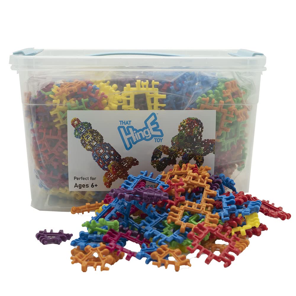 Incredibly Interconnectable Toys That Hinge Toy 504 Piece Extreme Builder Set, Stem Construction Toy Building Set