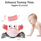 Control Future Baby Girl Toys Tummy Time: Pink Crawling Crab Babies Montessori Toy Learning 36 Months 3 Year Old Birthday Infant