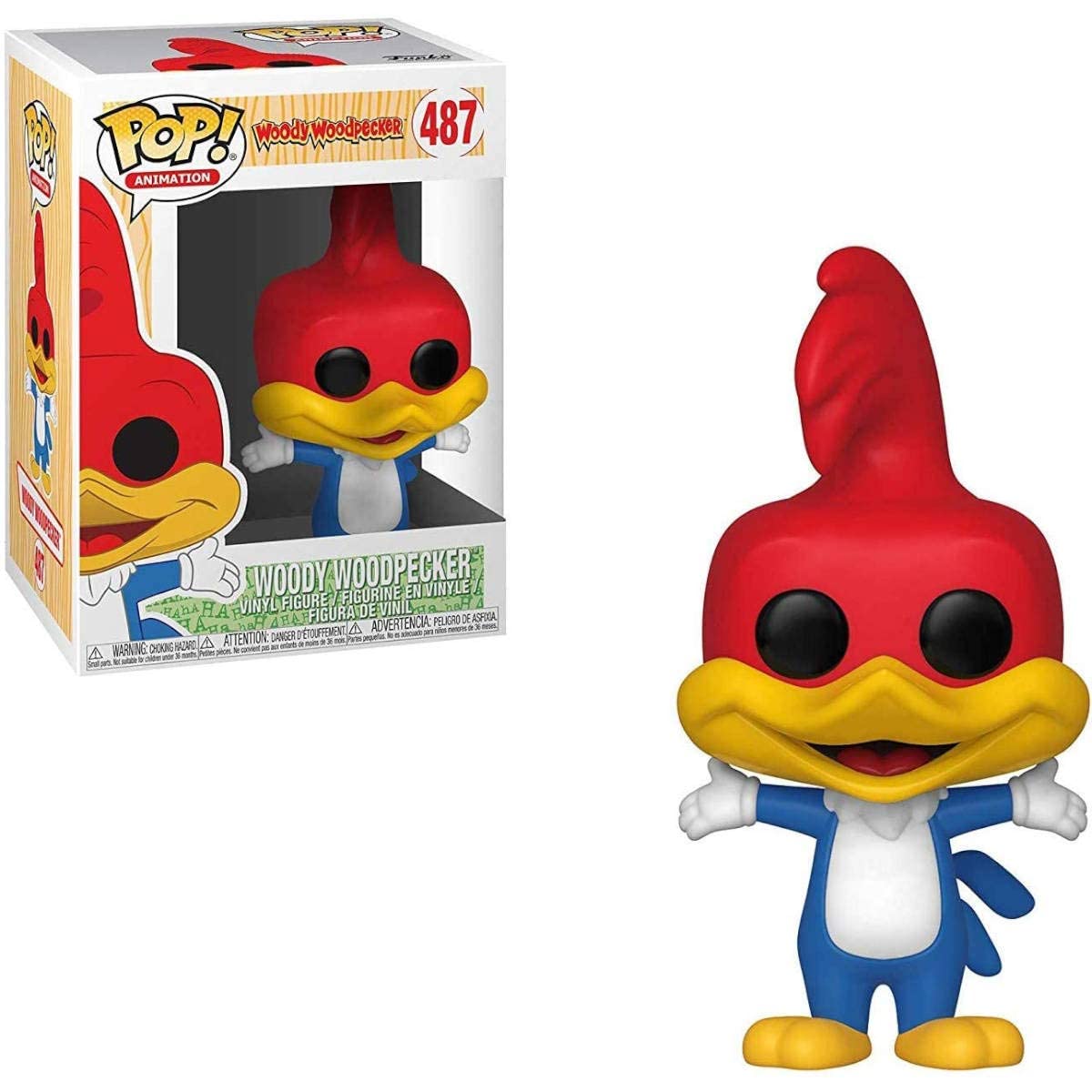 Funko Pop Animation Woody Woodpecker Collectible Figure, 3.75" Vinyl, Multicolor, Model 32886