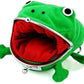 Bestmaple Frog Wallet Anime Cartoon Wallet Coin Purse Manga Flannel Wallet Cute Funny Plush Toy (Anime Frog)