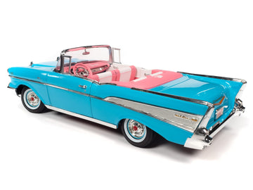 AW AUTO WORLD Barbie 1957 Chevy Bel Air Model AWSS135 - Plastic Factory Color Collectible Diecast Car