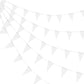 Consummate 100 Feet White Blank Pennant Banners Flags String Hanging Triangle Bunting Diy Flags For Grand Opening,Wedding,Kids B