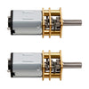 Hxchen 2Pcs Dc 12V 500Rpm Micro Speed Reduction Motor Mini Gear Box N20 Motor With 2 Terminals For Rc Car Robot Model Diy Engine