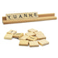 Yuanhe Set Of 12 Wooden Scrabble Tile Holders Letter Replacement Racks Word Tray For Crafts And Game Stands