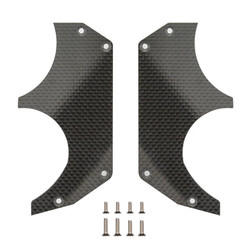 1.5MM Carbon Fiber Air Dam Diffuser for Arrma 6S 1/7 Infraction/Limitless/Felony,Wheel Covers Lightweight Left&Right Carbon Fibe