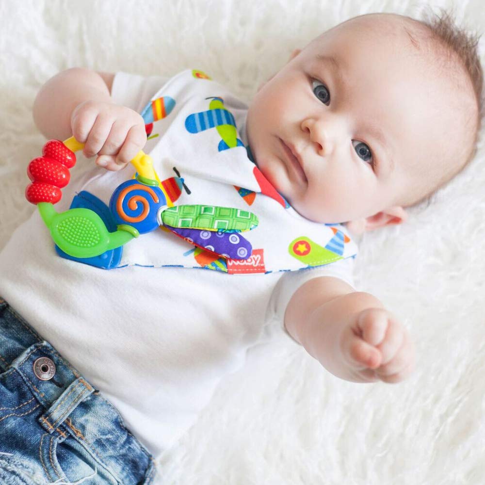 Nuby Wacky Teething Ring, Multicolor (Pack Of 16)