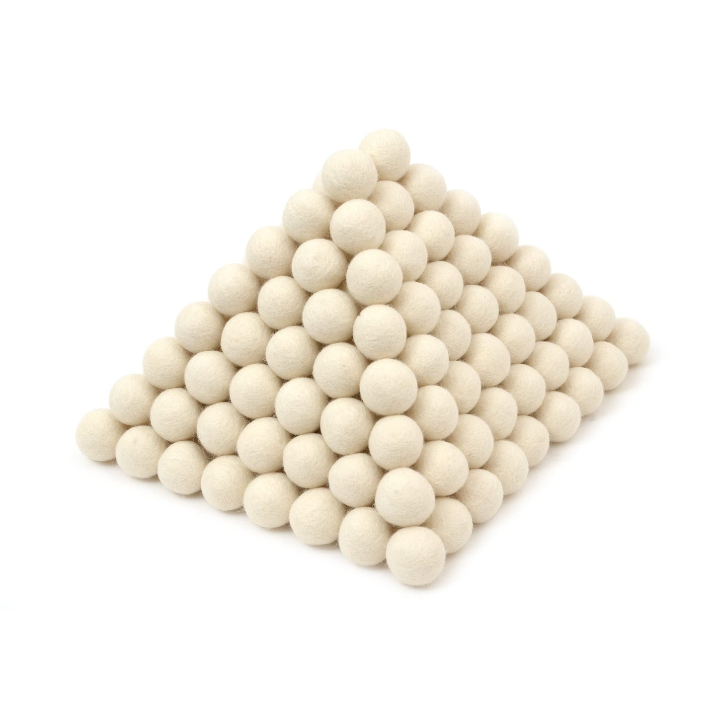 Glaciart One Wool Felt Balls, Felt Ball (240 Pieces) 2.5 Centimeters - 1 Inch, Handmade Felted Pure White Color - Bulk Small Puf