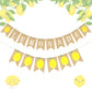 LaVenty Burlap Lemonade Banner for Lemonade Stand Decorations Lemonade Sign Lemon Party Decor, Lemon Garland Summer Lemon Themed