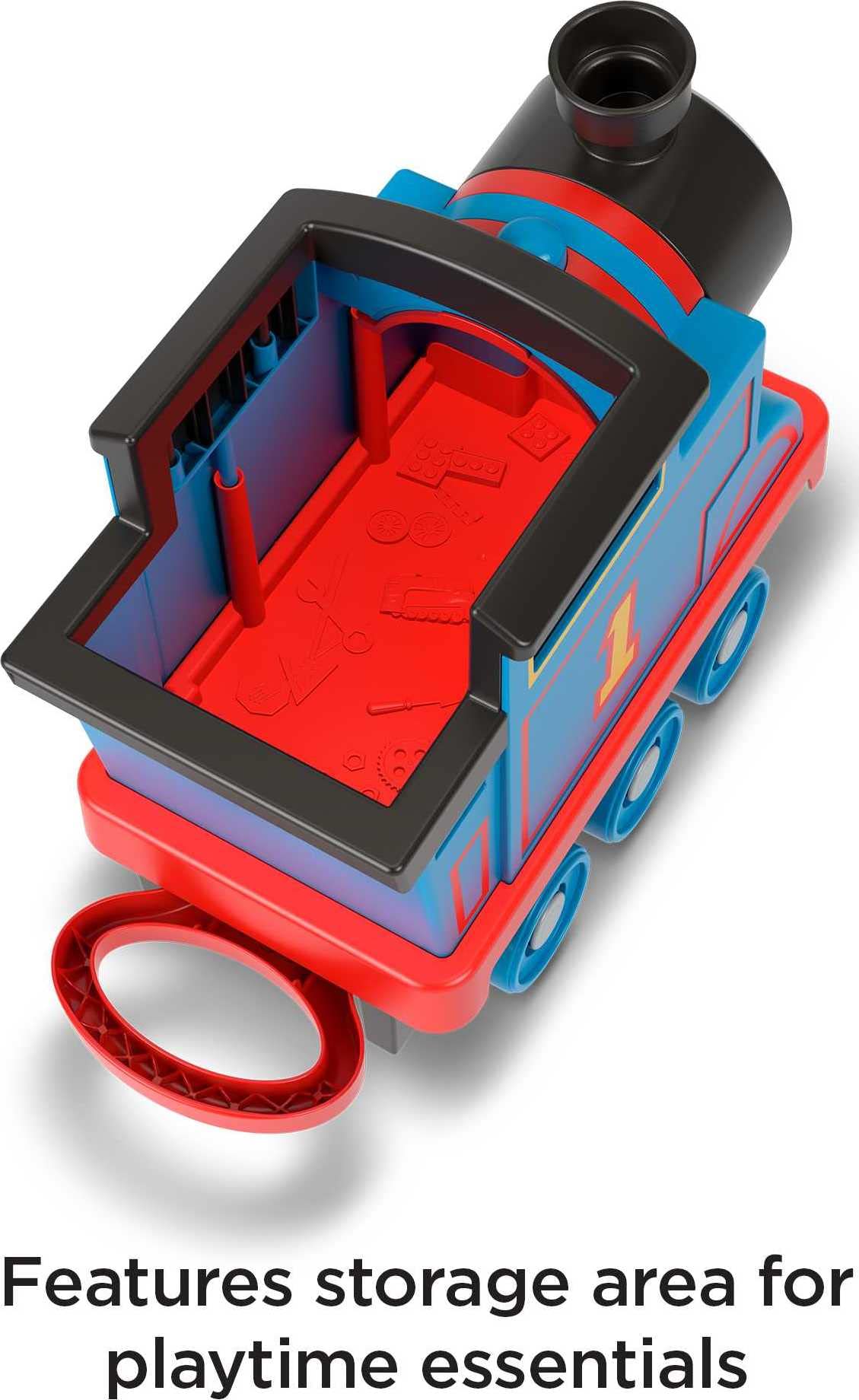 Thomas & Friends Pull-Along Toy Train For Kids Biggest Friend Thomas With Storage For Preschool Kids Ages 2+ Years