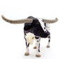 Gemini&Genius Farm Animal Toys, Longhorn Cow Action Figure, Hand Painted, 6 Inches Length, Realistic And Durable Farm Toys For Children Boys And Girls Gift