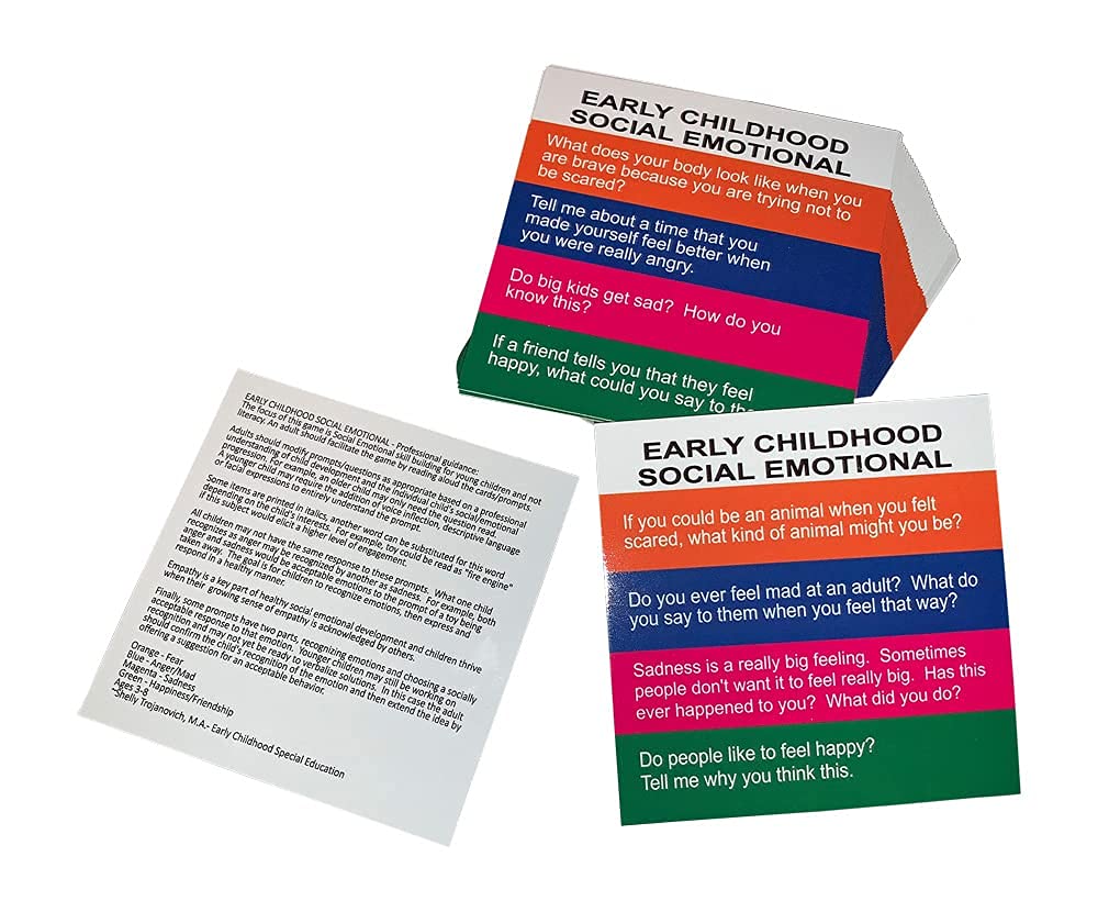 Yehua! Totika Early Childhood Social Emotional Card Deck & Totika Pickup Sticks Game (Ages 4-7)