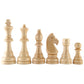 Amerous Chess Pawns Wooden Chessmen with 4.55 King Nature Wood Chess Pieces Hand Carved Figure Figurine  French Staunton Style