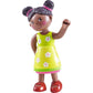 Haba Little Friends Naomi - 4 Girl Dollhouse Toy Figure With Pig Tails