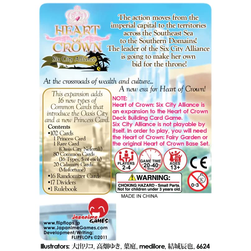 Japanime Games Heart Of Crown: Six City Alliance Expansion