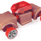 Automoblox Mini HR5 Scorch & SC1 Chaos 2-Pack, Red & Purple, 4.5"x1.75", Wooden Toy Cars