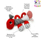 Genius Baby Toys 9' Caterpillar Teether, Teething Toy For Babies And Infants