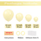 Voircoloria 130Pcs Pastel Yellow Balloons Different Sizes 18'' 12'' 10'' 5'' Light Yellow Latex Balloon Garland Arch Kit For Bir