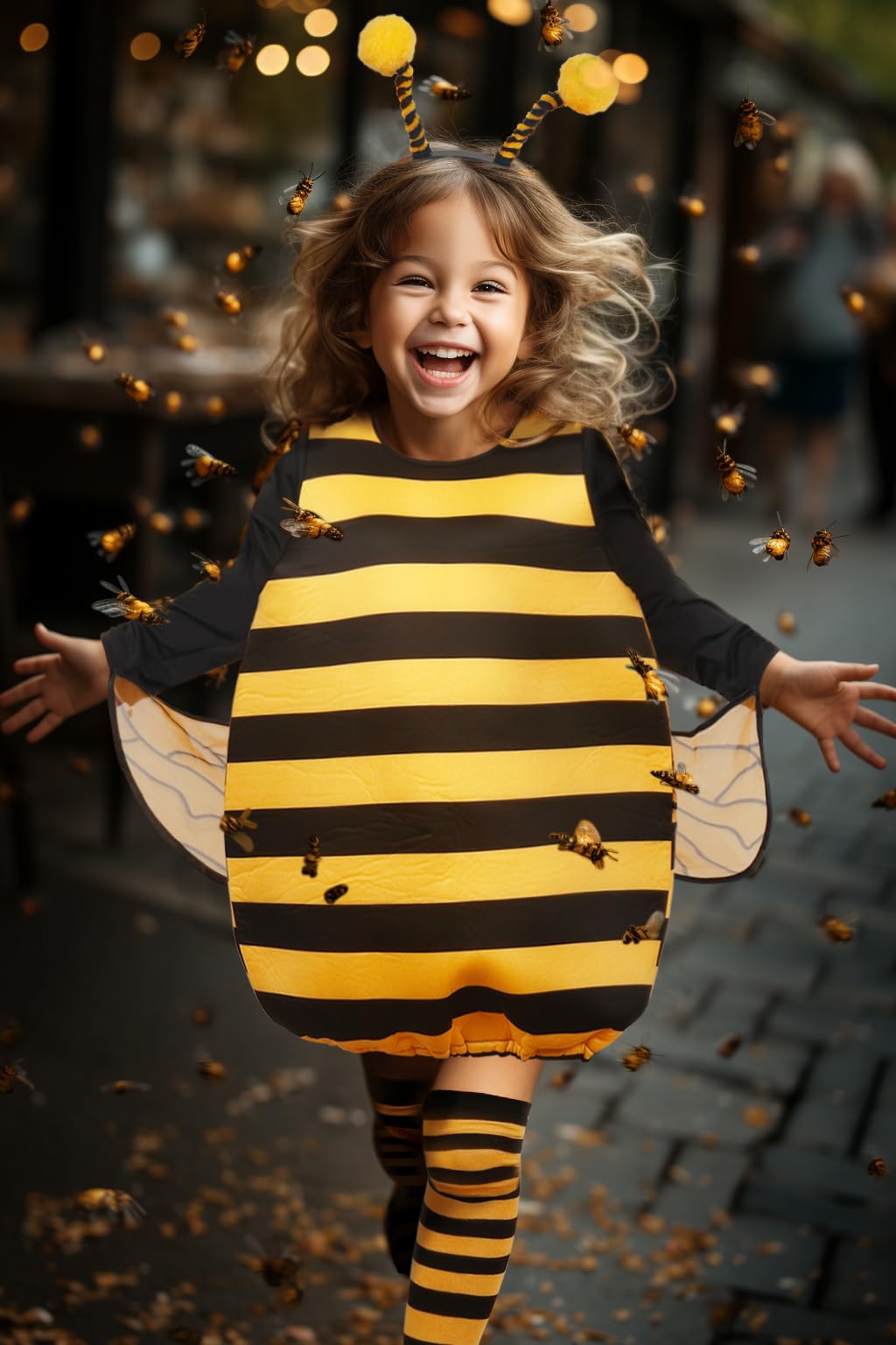 Bumble Bee Costume For Girls Funny Animal Halloween Kids Costumes