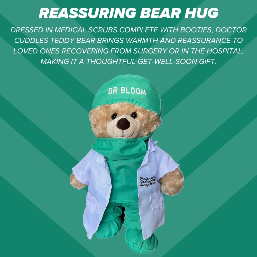 Zzz Bears Personalized Doctor Teddy Bear, Thoughtful Gift For Doctors, Spouses & Kids