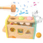 Woodenfun Hammering Pounding Toys Wooden Educational Toy Xylophone Shape Sorter, Birthday Gift For 1 2 3 Years Boys Girls Baby Toddler Kids Developmental Montessori Learning Toy (Yellow)