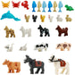 Baenrcy Animal Building Blocks Zoo Sencery Accessories Animal Set Building Bricks Kit Diy Building Set Compatible All Major Brands (28Pcs)