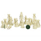 We Games Bulk Keychain Chess Set, 17 White Plastic Chess Pieces W/Chain, Key Ring, Cute Keychain Accessories, Keychain For Men, Car Keys Keychain