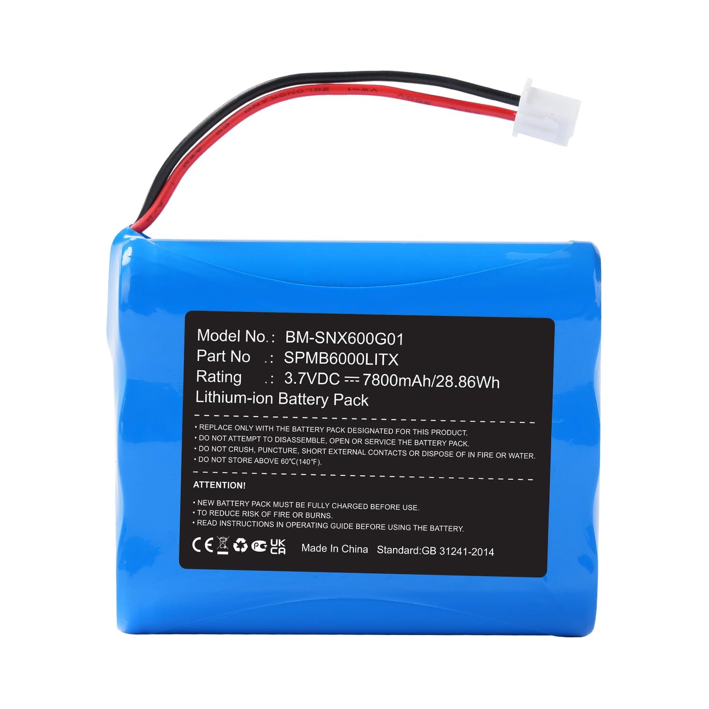 Zenander 3.7V SPMB6000LITX Battery Replacement for Spektrum Transmitter NX6 Transmitter iX12 Transmitter NX8