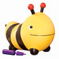 B.Toys - Inflatable Bee Bouncer Ride-On Toy With Air Pump - Toddler Toys For Balance & Motor Skills - Kids Bouncing Seat With Easy-Grip Antennae - Safe Indoor Active Play, Ages 18 Months+