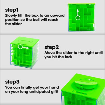 Thinkmax Money Maze Puzzle Box For Kids And Adults, Perfect Money Holder Maze Puzzle Gift Box (2 Pack)
