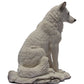 7.75 Inch Wolf Sitting In Snow Decorative Statue Figurine, White