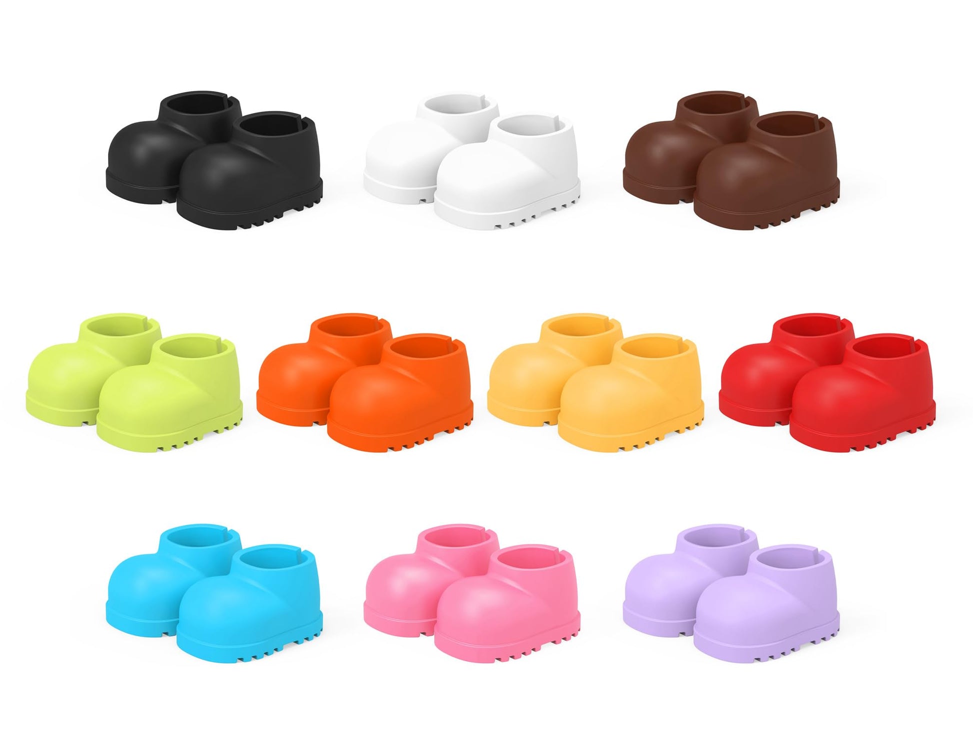 Winsenpro 10Pairs Doll Shoes Compatible with Labubu Doll 10 Colors of Shoes for 17cm Doll