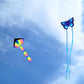 Simxkai 3 Pack Kites-Rainbow Delta Kite, Red Mollusc Octopus Kite, Blue Butterfly Kite Easy To Fly Beach Kites For Kids & Adults, Each Kite With 320Ft String Handle