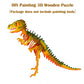 Georgie Porgy 3D Wooden Puzzles For Kids Toys Construction Woodcraft Kits Diy Model Puzzle Kits Birthday Gifts Pack Of 3 (T-Rex Spinosaurus Stegosaurus)