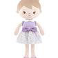 GAGAKU Soft Plush Baby Doll for Girls (12 ) - My First Baby Doll Gift for Girls  Toddlers & Infants  Machine Washable Rag Doll Toy - Purple Skirt Girl