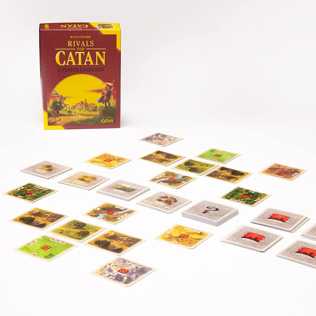 CATAN Rivals for CATAN Card Game - Strategy Game for 2 Players, Ages 10+, Multi-colored, 89.375 cu in, Model 5511619