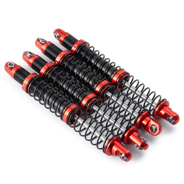 Que-T 4pcs Metal Shock Absorber Damper for 1/10 RC Crawler Car SCX10 D90 TRX4 TRX6 (105mm)