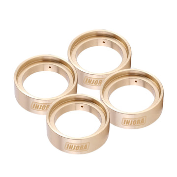 INJORA Brass Inner Rings Wheel Weights for TRX4M 1/18 RC Crawler Stock Tires Upgrade,29g/pcs