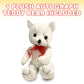 Artcreativity Plush Autograph Teddy Bear, 1 Piece, Graduation Autograph Stuffed Animal, 11 Inch Stuffed Toy With White Smooth Fa