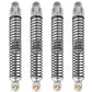 Pothyes 78Mm Aluminum Long Threaded Shocks Absorbers Oil Damper For 1/18 Rc Crawler Trx4M Trx-4M Kupgrade Parts (Silver)