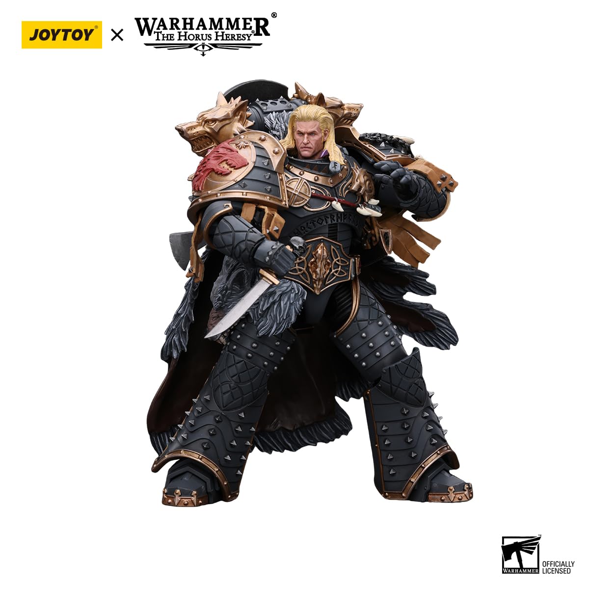 JOYTOY 1/18 Action Figure Warhammer 40,000 Leman Russ Primarch 7" Collectible Figurine - Acrylonitrile Butadiene Styrene, Leman Russ