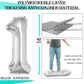 Goer Number 10 Balloons For 10Th Birthday Party Decorations,42 Inch Jumbo Foil Helium Balloons For 10Th Anniversary (Silver)