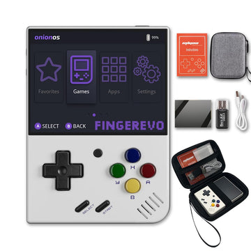 Miyoo Mini Plus Onionos Handheld Game Console 3.5-Inch 640*480 Screen 3000Mah Miyoo-Mini+ With Portable Case White