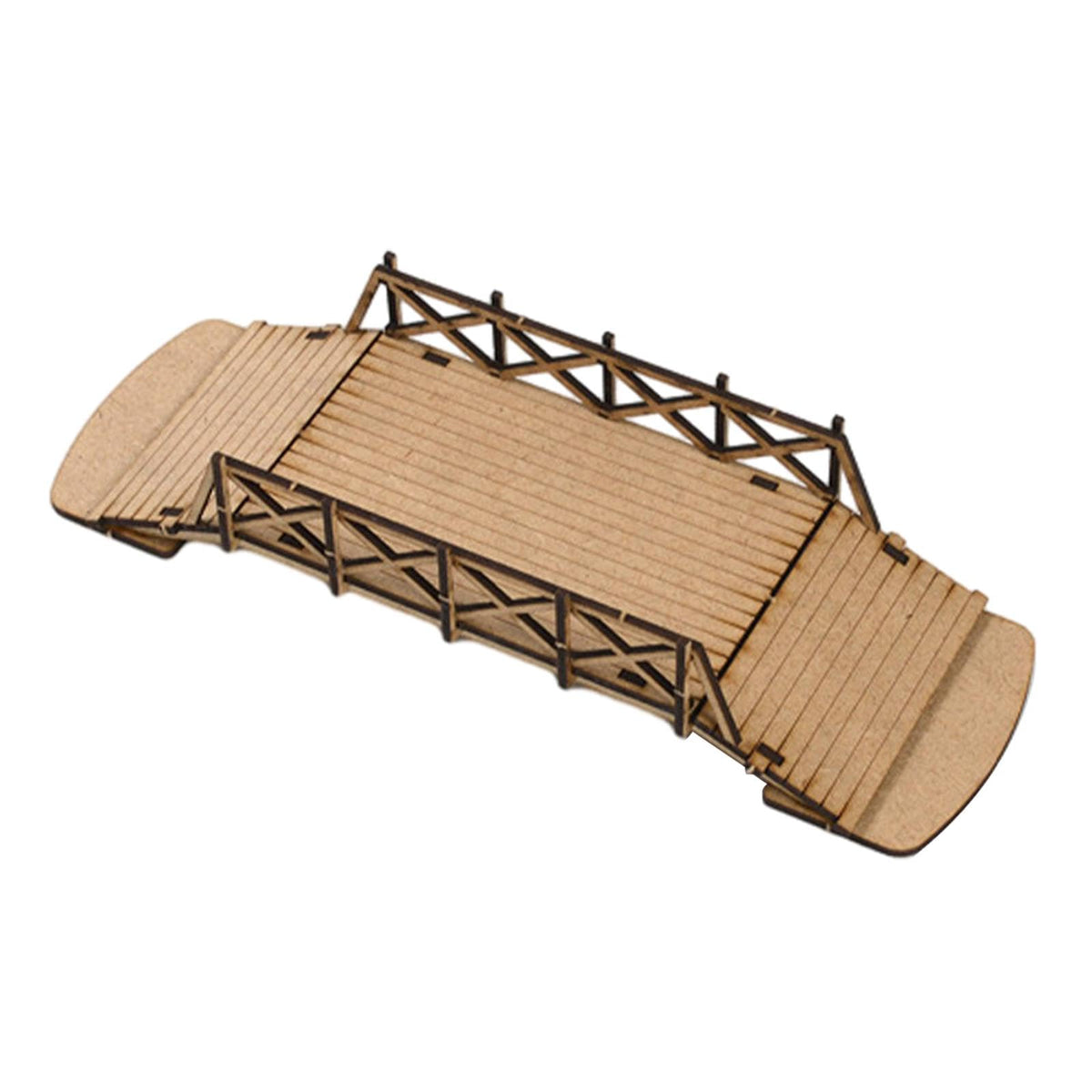 MERISHOPP1/72 Scale Wooden Bridge Model Handmade for Boys Girls Children Party Favors Small Bridge|Toys & Hobbies|Educational|Ot