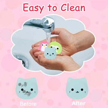 Outee 20 Pcs Kawaii Mochi Toys - Glow in The Dark, Small Size, TPR Material, Style B for Kids Party Favors