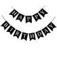 Happy Birthday Banner, Black Happy Birthday Decorations Birthday Sign For Birthday Party Backdrop Decor, Black Happy Birthday Si