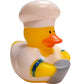 American Wit Rubber Ducks (2') Standard Size. (12 Pack) Cute Duck Bath Tub Pool Toys. (Chef Rubber Ducks)