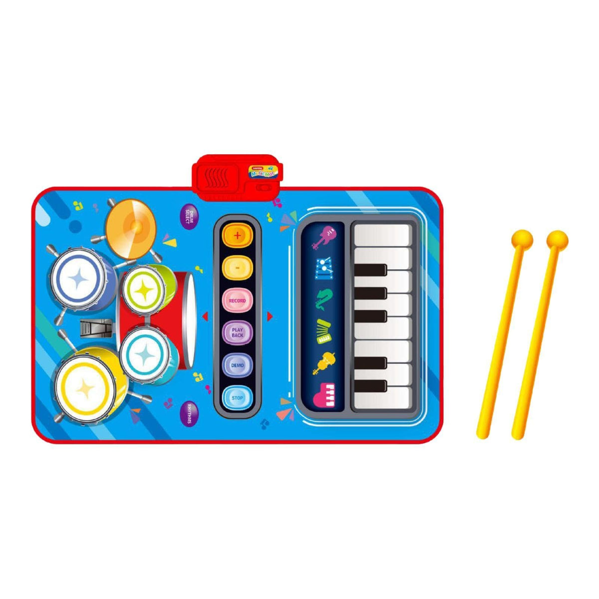 Loom Tree Baby Piano Mat Early Learning Musical Toy For Ages 1 2 3 Year Old Boys Girls Blue | Toys For Baby | Developmental Baby